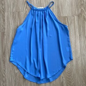 Halter periwinkle tank top